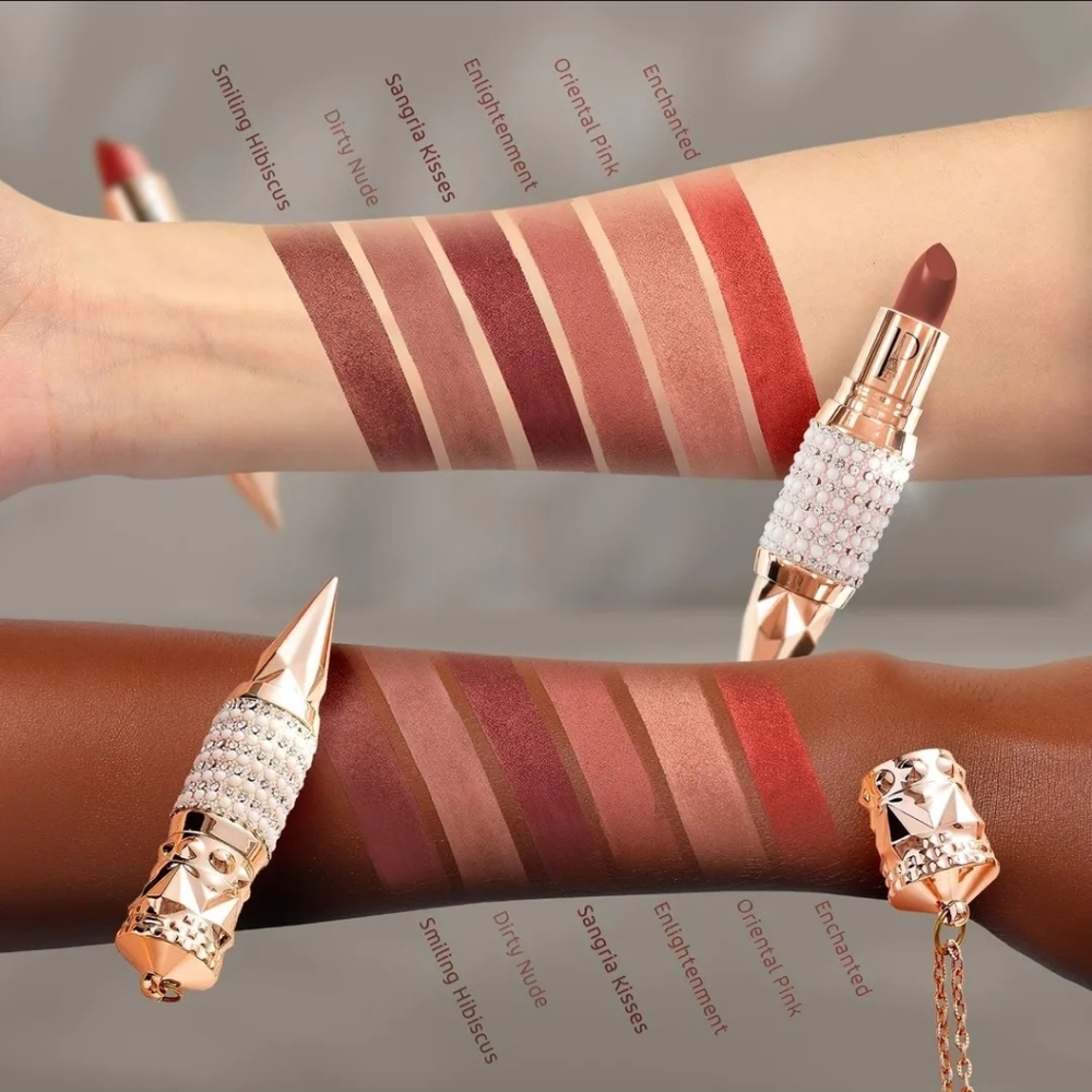 🍀Enchanted Prestige Diamond Dark Rose Shiny Lipstick MRSP $180